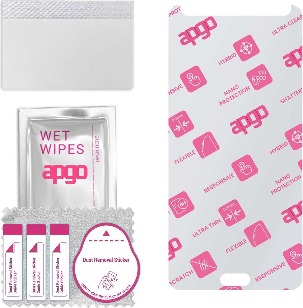 apgo Ultra-klar Hybrid Schutzglas kompatibel mit Asus Zenfone AR ZS571KL, Flexible Nano Glass, toller Ersatz für Hartglas, kratzfester Displayschu...
