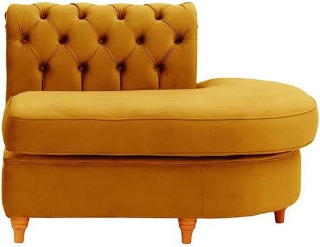 Chesterfield Modul - Abschlusselement rund, rechts (ECR)-Velluto 8-aveo