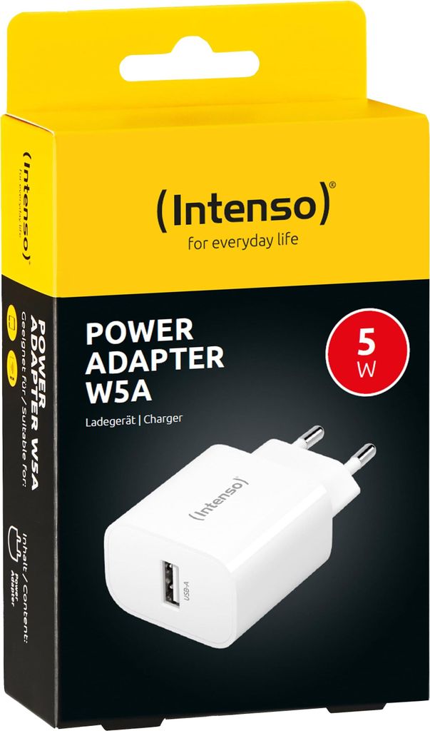 Intenso Ladegerät Power Adapter 5 Watt W5A 1x USB-A für 1 Produktbild 
