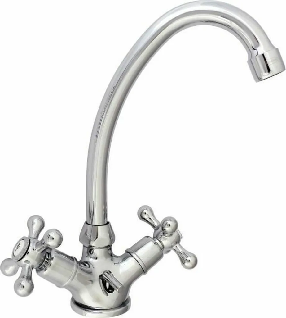 Offerta Rubinetto Cucina Rousseau Beverley Metallo Ottone Inox
