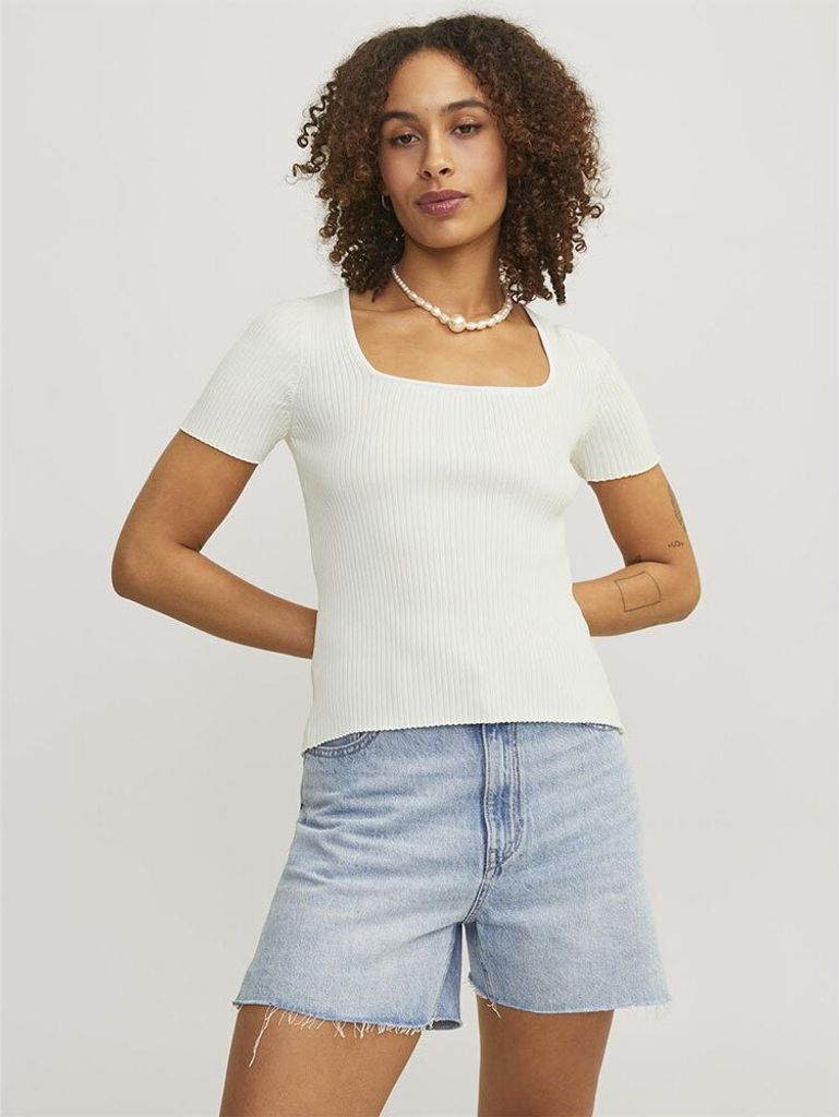 Jack & Jones Sky Jjxx Kurzarm-t-shirt Beige L Frau Beige L