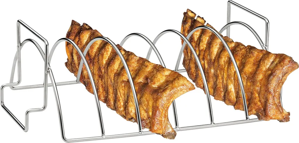 Support de cuisson barbecue pour travers de porc et gros rôtis