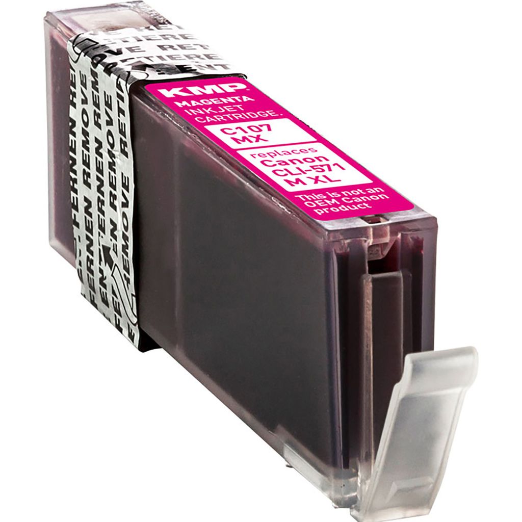 KMP Tintenpatrone passend für Canon CLI571MXL Magenta Produktbild 
