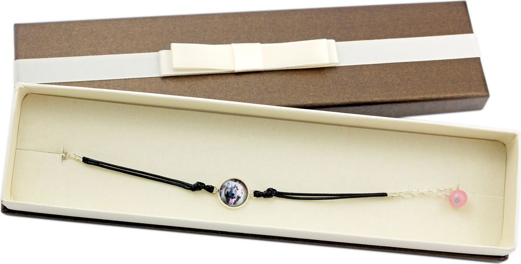Kaukasischer Schäferhund, Kaukasischer Owtscharka - Armband in einer Schachtel mit Ihrem Foto, femininer Schmuck, ein ausgezeichnetes Geschenk der...