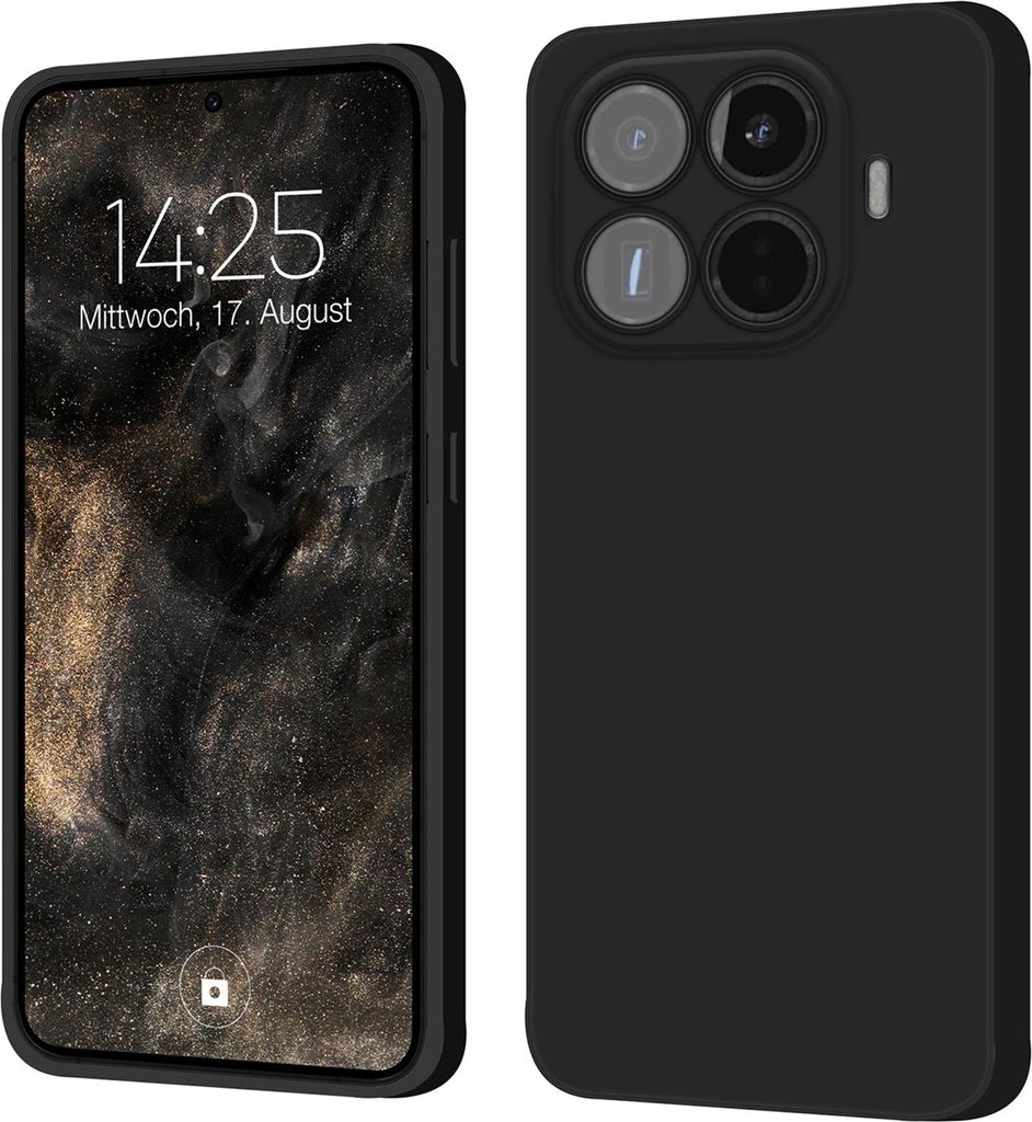 A product image showing a smartphone case from two angles.