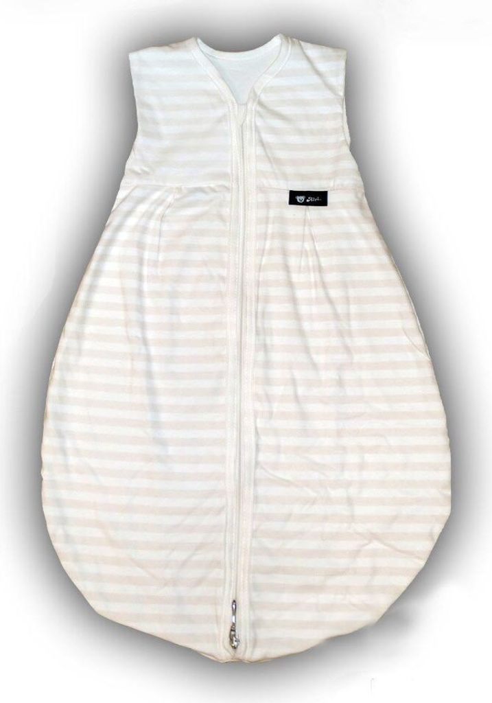 Alvi Mäxchen light Sommer Schlafsack Blockstreifen beige, Größe:110