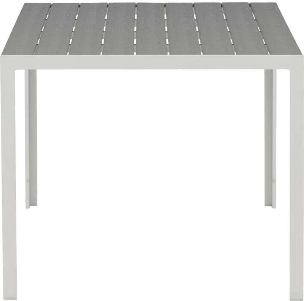 Table de jardin durable et facile d'entretien Break Gris Blanc 150cm
