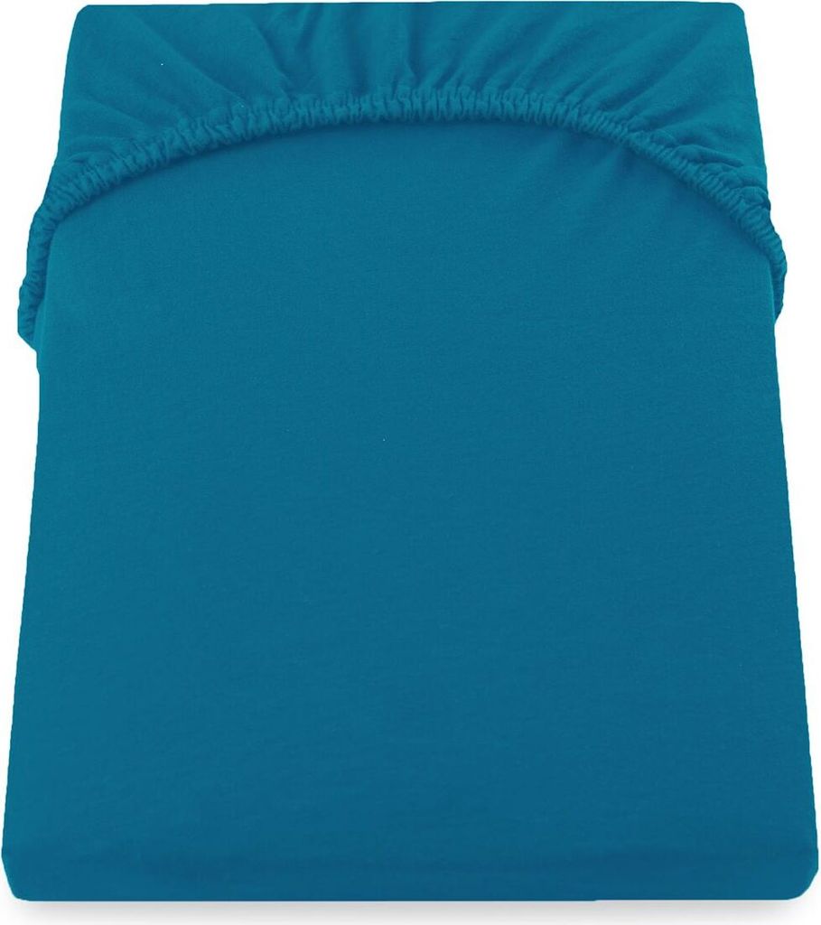 Spannbettlaken 100% Baumwolle Schlafzimmer Bettlacken Betttuch 140-160x200 Saphirblau