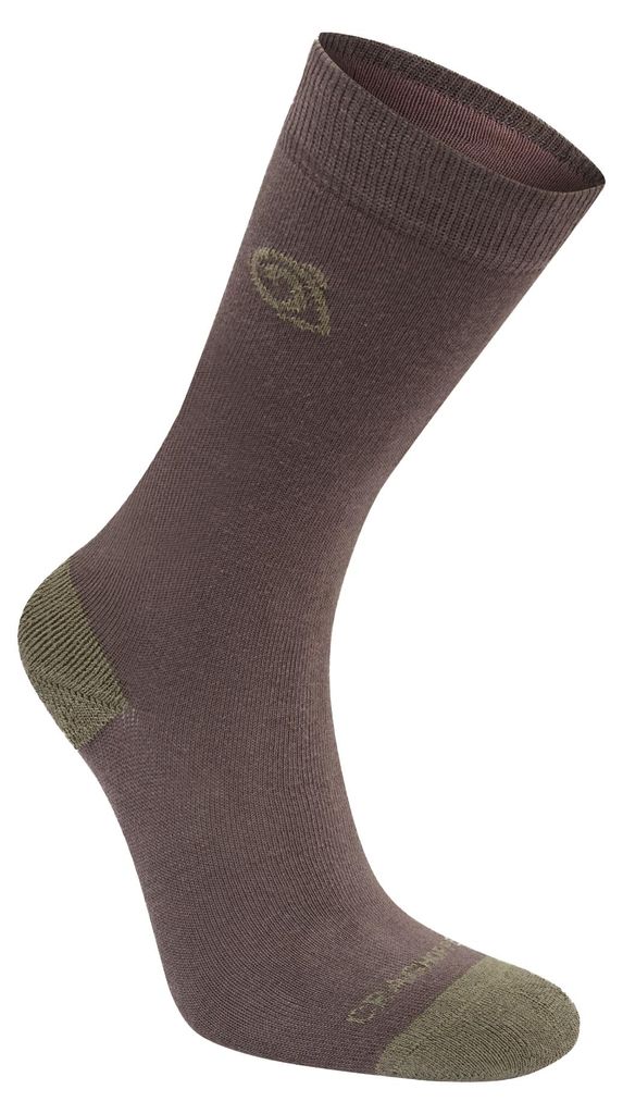 Craghoppers - Socken für Kinder, Nosilife, Reise CG2512 (23,5 EU - 28 EU) (Waldgrün/Wilde Olivefarbe)