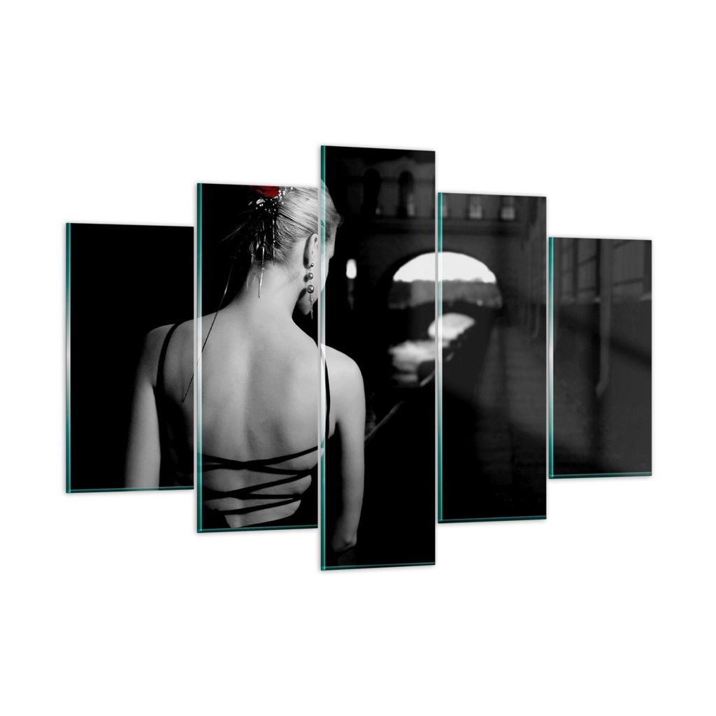 Bilder auf glas - Lady Rose Mystery - 150x100cm - Glasbilder - Wandbilder - Kunstdruck - zum Aufhängen bereit - Wanddekoration aus Glas - Glas Bil...