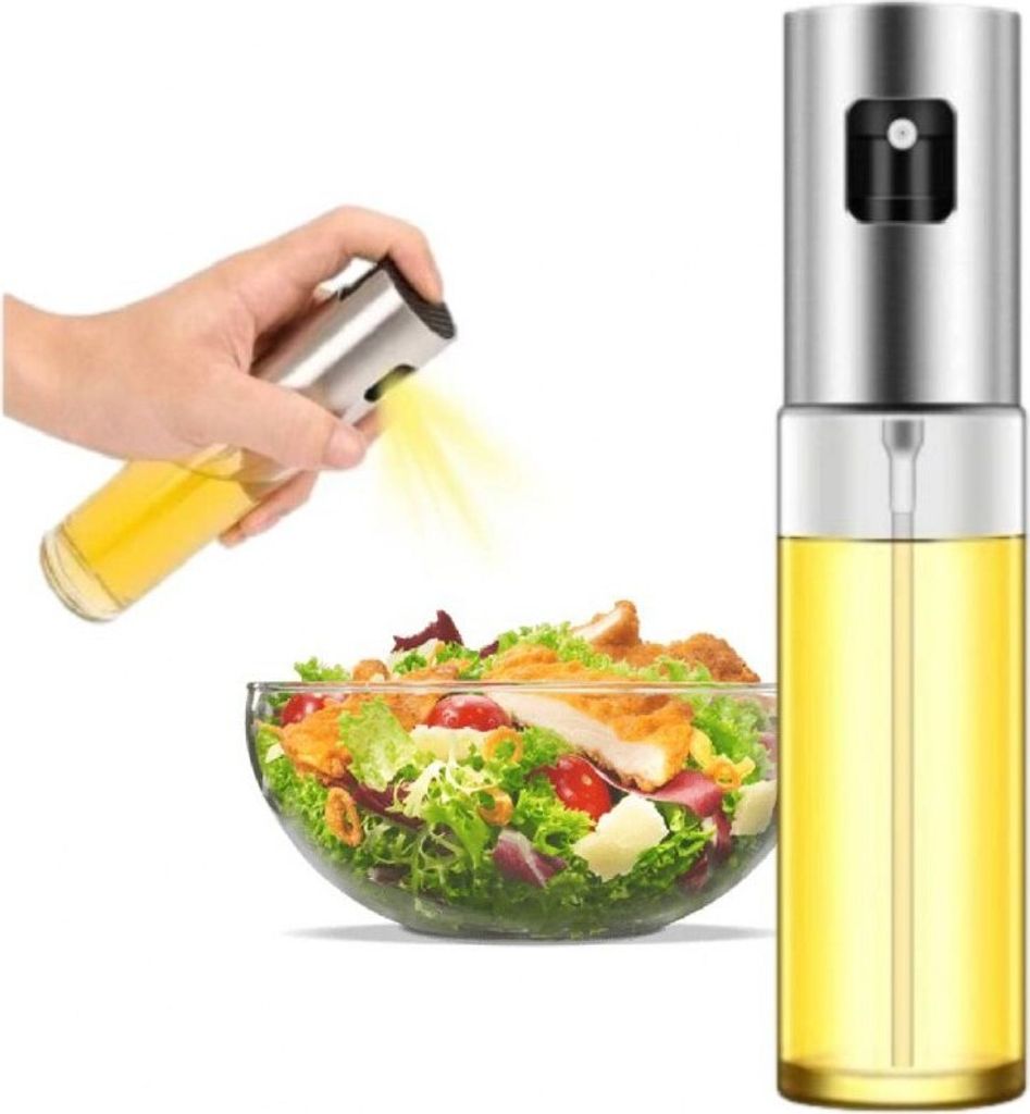 Rozprašovač oleje s rozprašovačem octa stříbrný Obrázek produktu 3
