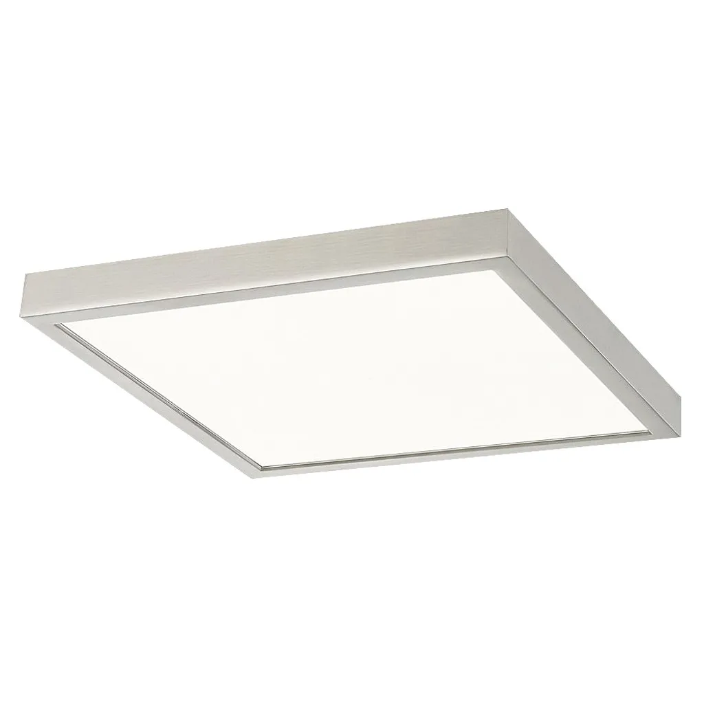 Éclairage LED salon et bureau 36W carré 40cm chrome Lois Rabalux