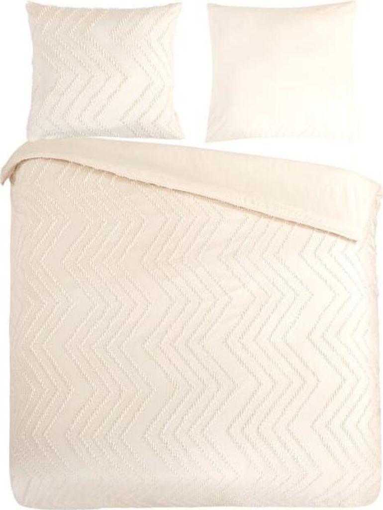 Pure Bettbezug "luxe zizag biezen/ borduursels" - Weiß - Produktbild 