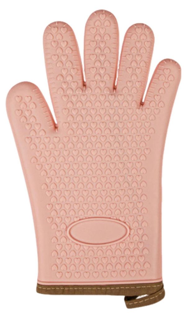 Stück Silikon-Ofenhandschuh, hitzebeständig, Backhandschuh, rutschfester Küchenhandschuh mit Baumwollfutter, Airfryer-Handschuh zum Backen und G...