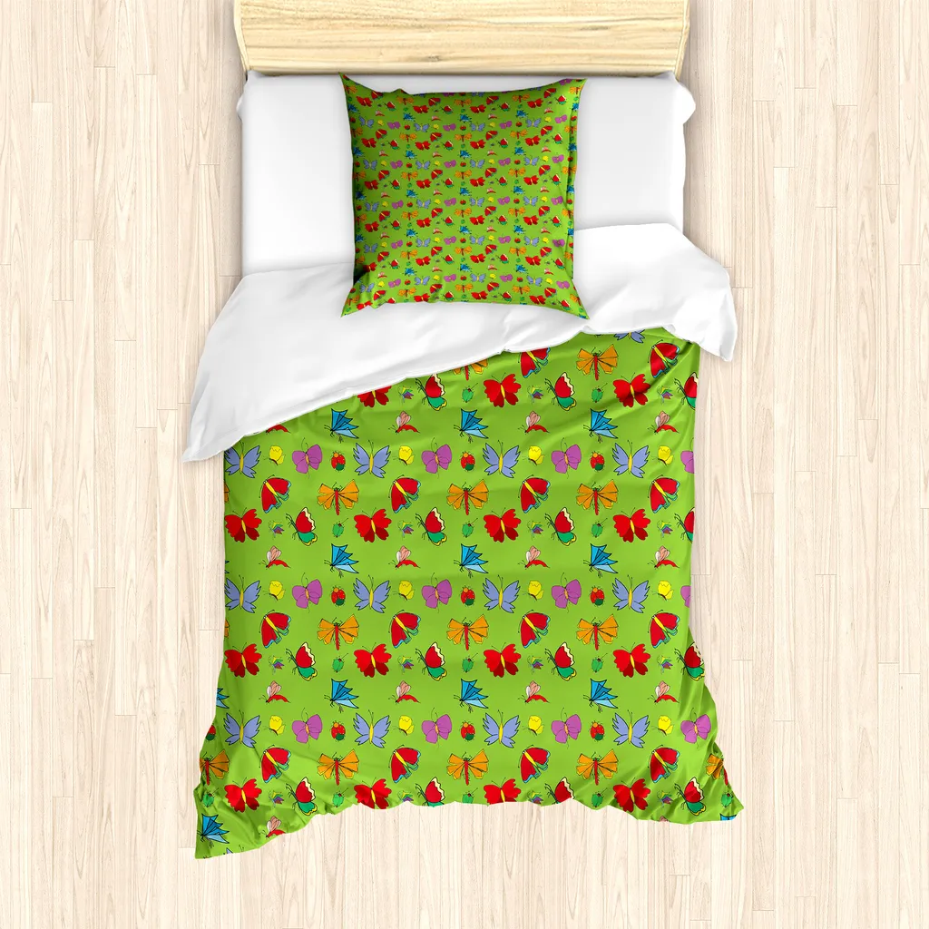 Set Letto Singolo ABAKUHAUS Insetti: Antiacaro e Anallergico 135x200