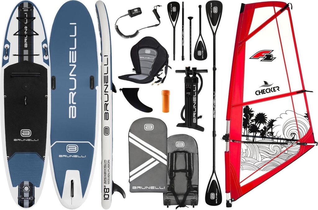 BRUNELLI 10.8 Woven Windsurf Board Segel iSUP Stand Up Produktbild 