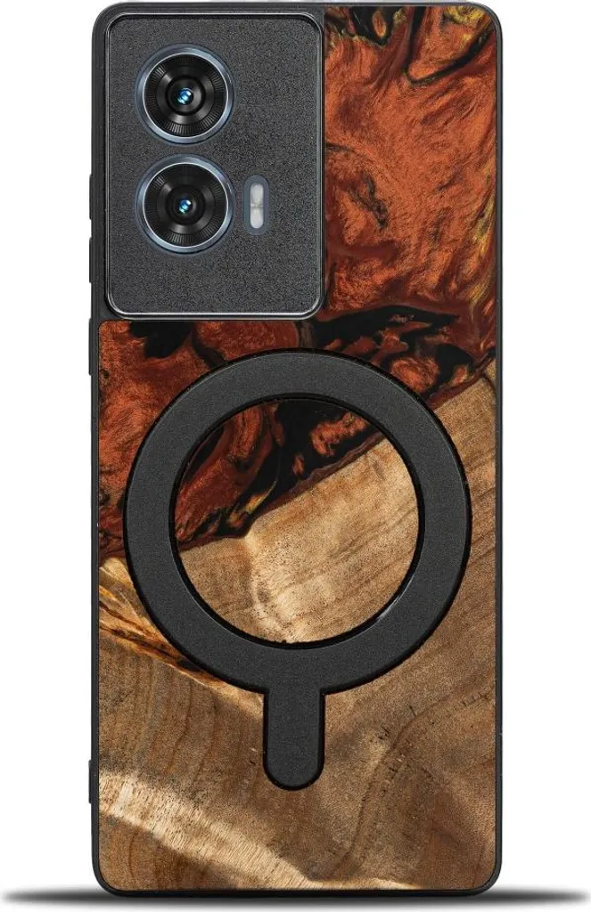 Bewood Cover esclusiva per Motorola Edge 50 Fusion - 4 elementi - Fuoco con MagSafe
