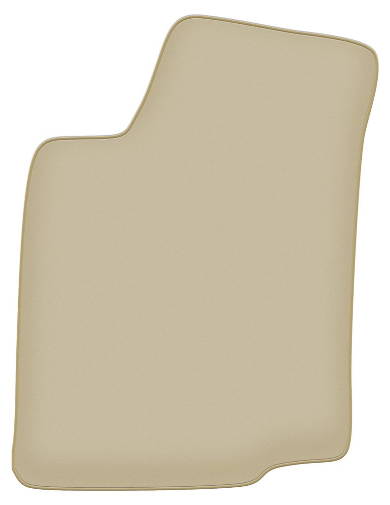 Fahrerfußmatte Velours PREMIUM beige passend für Volkswagen Passat B4 (1993-1997, Kombi, Limousine) – mit Befestigungen – passgenau