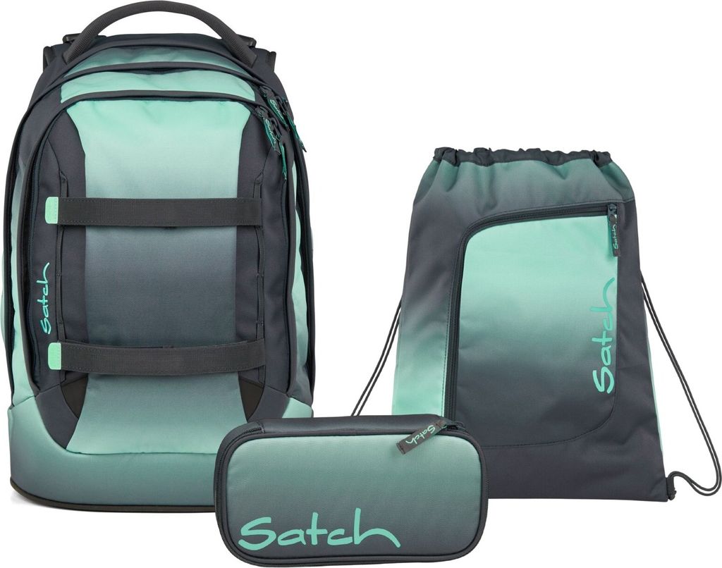 Satch, Schulrucksack-Set PACK Gradient Mint 3-teilig, ab 5. Produktbild 
