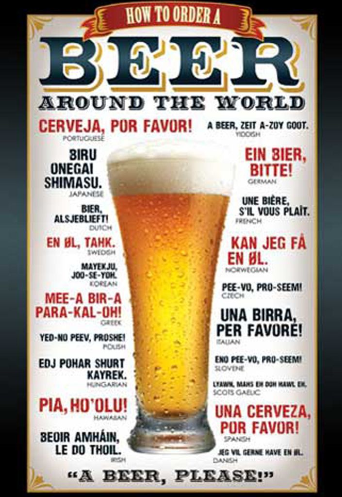 Empireposter Großes Wandposter mit lustigem Bier-Motiv, Maße ca. 61x91,5 cm