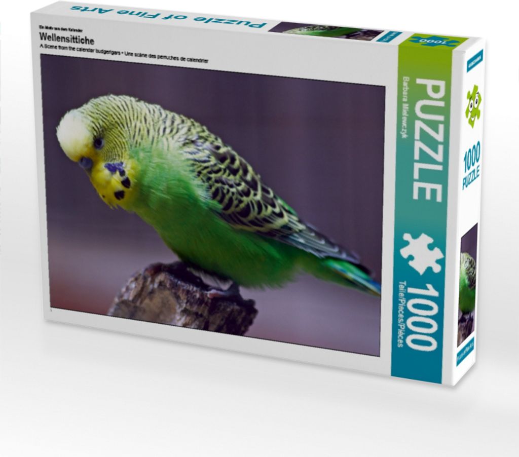 Calvendo Ein Motiv aus dem Kalender Wellensittiche 1000 Teile Puzzle quer 640x480mm, Mielewczyk Barbara; 7322310
