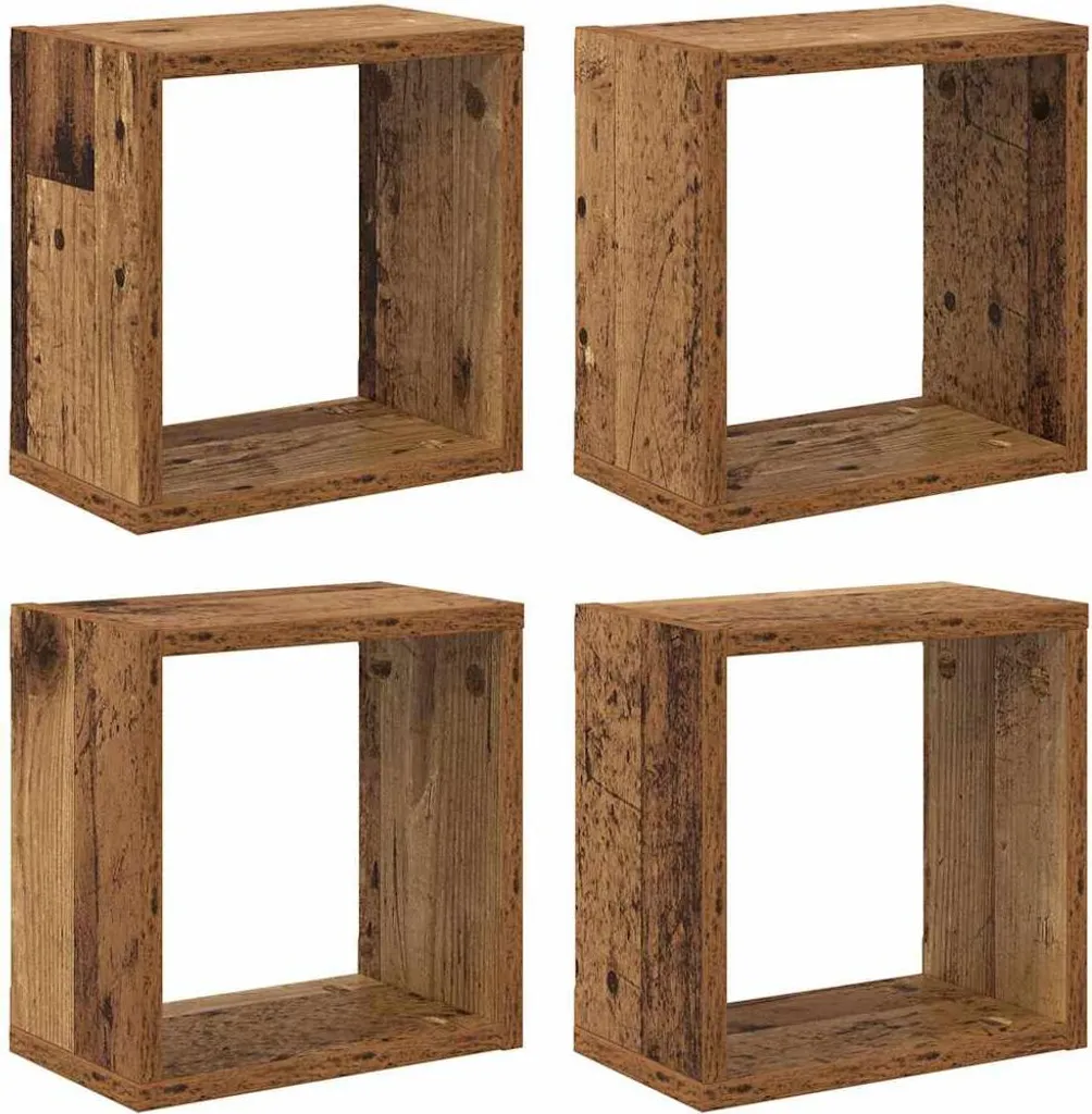vidaXL Scaffali a Muro in Legno Riciclato: Mensole Parete Design Unico