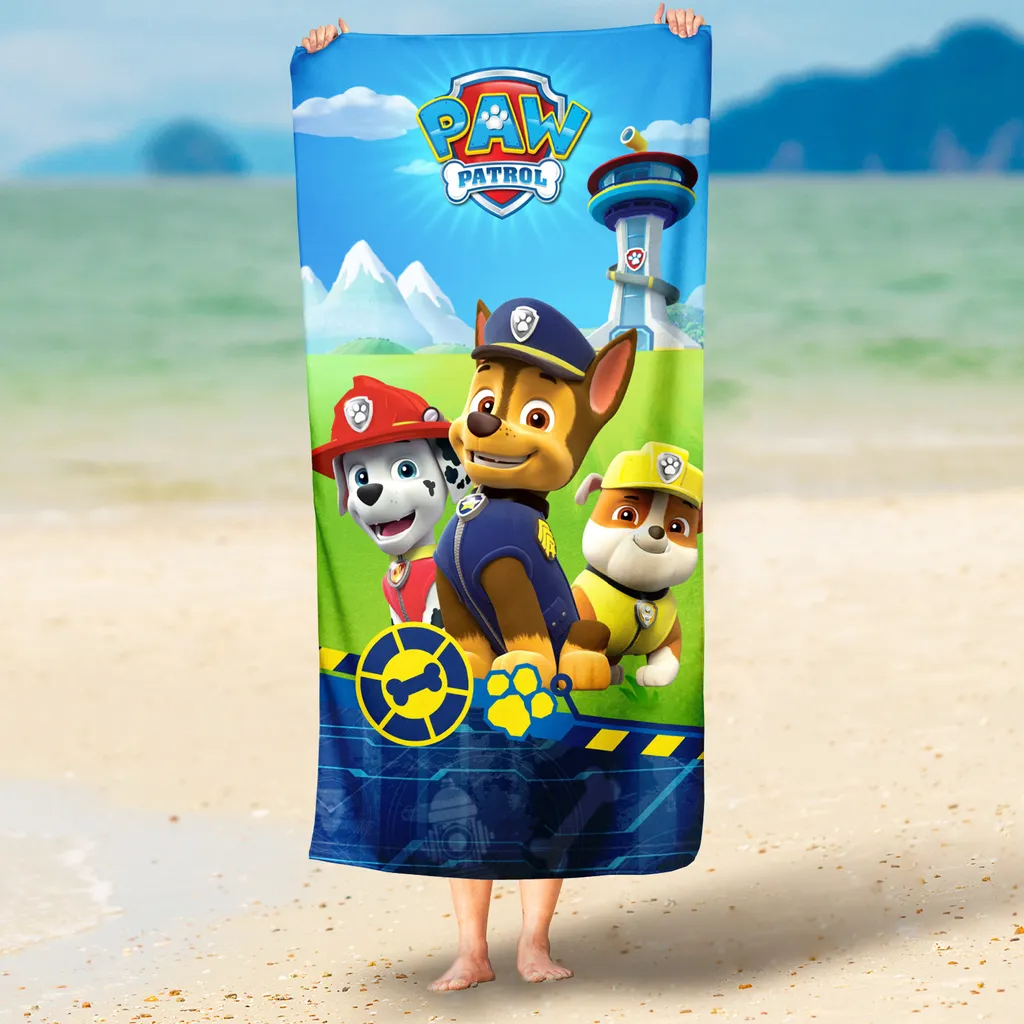 Offerta Telo Mare Paw Patrol Blu 60x120 - Il Più Amato dai Bimbi - 2