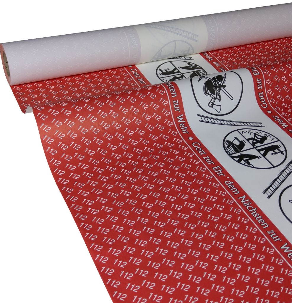 50m x 1,15m JUNOPAX Papiertischdecke Feuerwehr