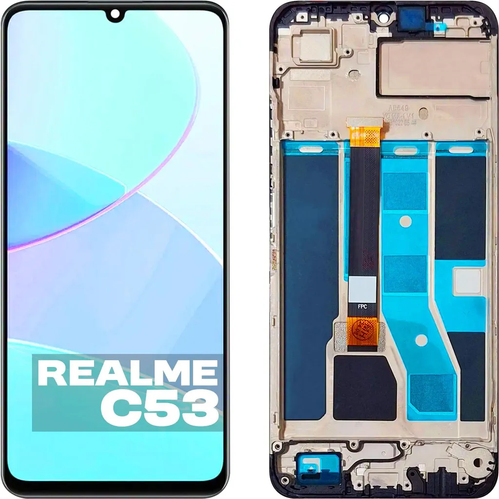 Écran Realme C53 RMX3760 : résoudre les problèmes d'affichage avec cadre