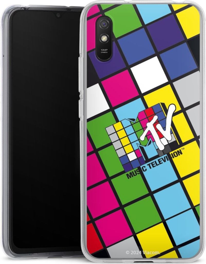 DeinDesign Handyhülle für Xiaomi Redmi 9A Silikon Hülle Case Smartphone Schutzhülle Fanartikel Offizielles Lizenzprodukt MTV Music Televison