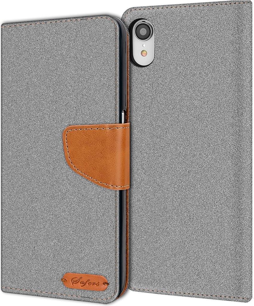 Conie Jeans Style Klapp Tasche für iPhone XR Kartenfach Produktbild 