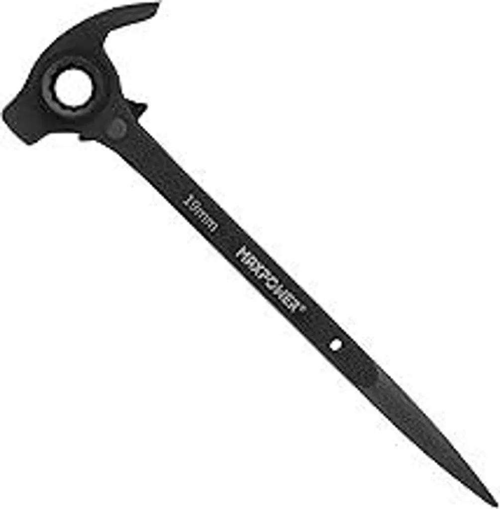 MAXPOWER Chiave per Ponteggi 17/19 mm: Cricchetto 4-in-1 in Acciaio Cr-V