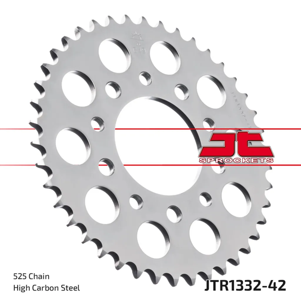 Couronne Acier Kettenrad 42Z Pas 525 SI - Transmission Moto Haute Qualité