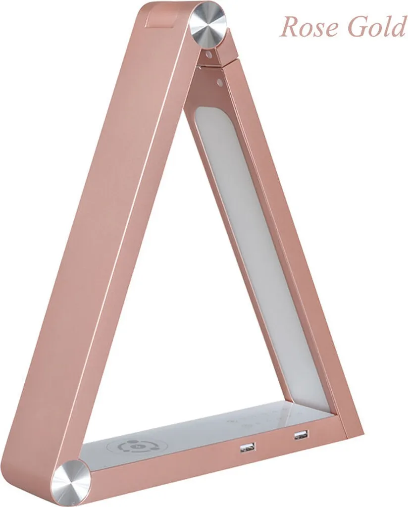 Lampe de table LED Rose Or Dimmable 6W - Lampe de Bureau Design A+