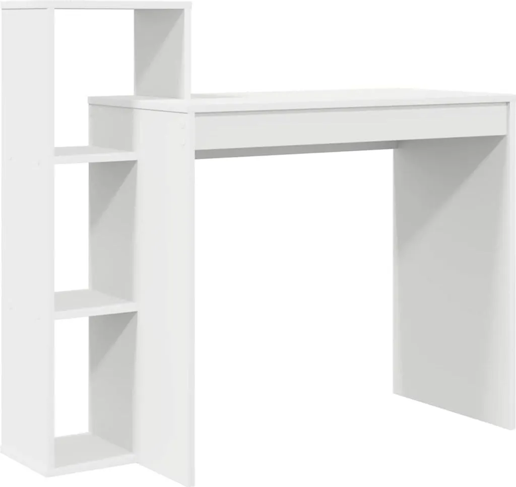 Tavolo Scrivania Bianca con Alzatina 100x40x90 cm vidaXL per PC