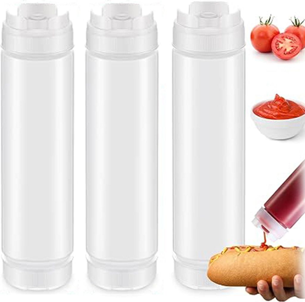 Squeeze Flasche,3Stk 450ml 16oz Plastik Quetschflasche,BPA Produktbild 1