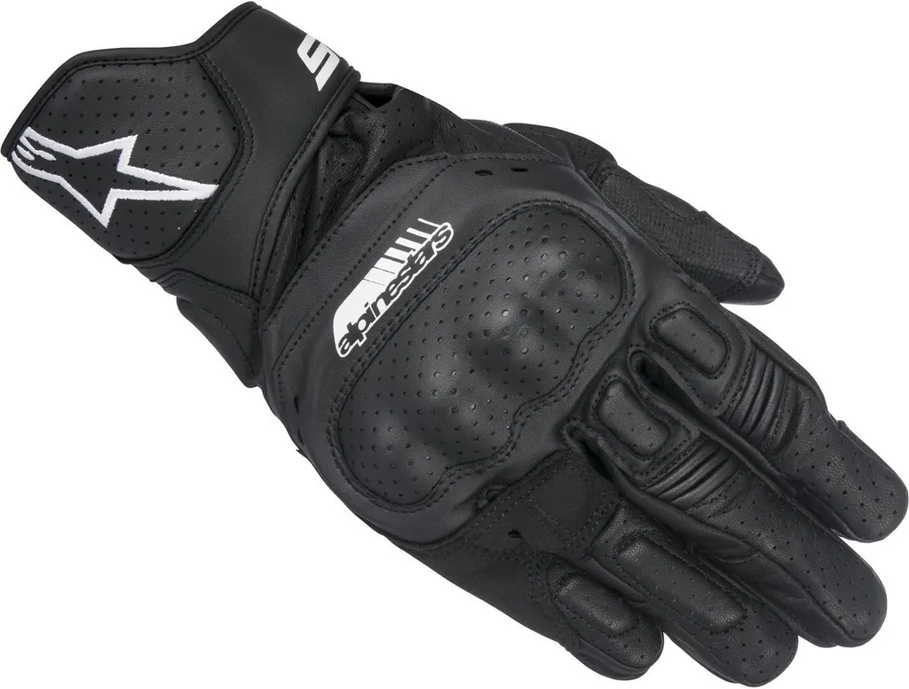 Gants moto Alpinestars SP-5 Noir Taille L : Protection Cuir Homme Homologué