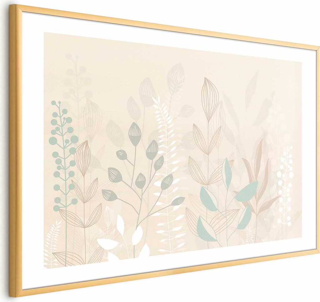 Posterpapier Poster - Pastel-Beige Meadow 42x29.7 cm Blätter e-A-10130-ao-a