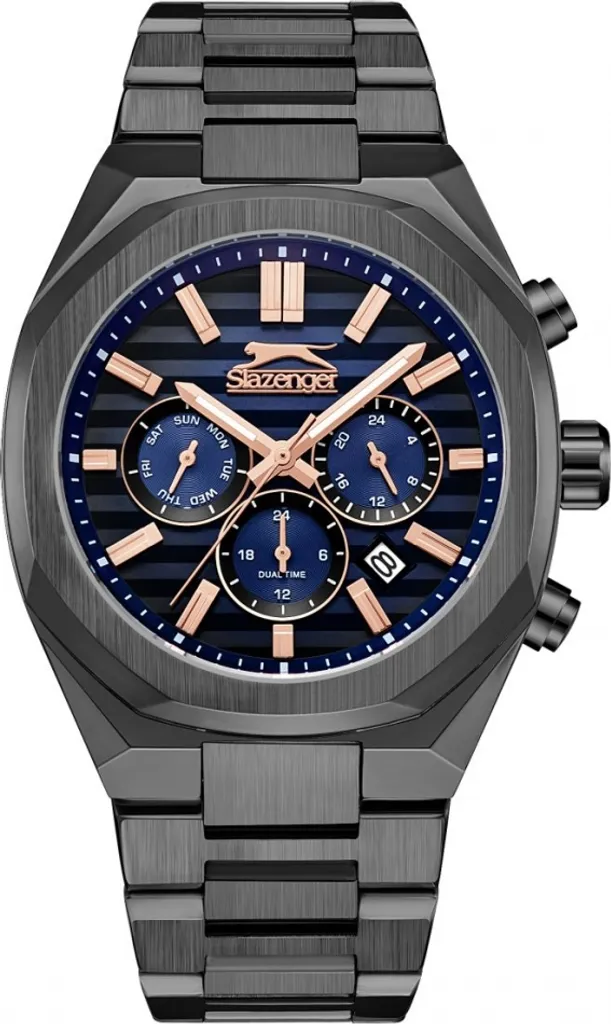 Montre Slazenger bleue SL.09.2345.2.04 - Bracelet robuste et cadran lisible