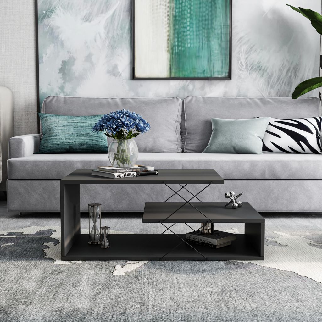 Skye Decor, Cayenne - Anthracite, Couchtische, Anthrazit, Produktbild 