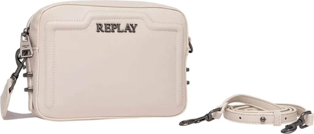 REPLAY Crossbody Bag Birch Beige - La Borsa Perfetta per i Tuoi Look