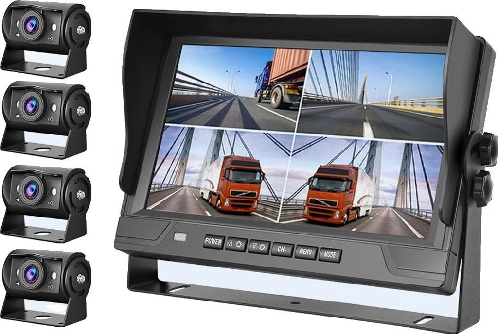 Système de caméra de recul pour camions, écran 9 pouces, Image du produit 