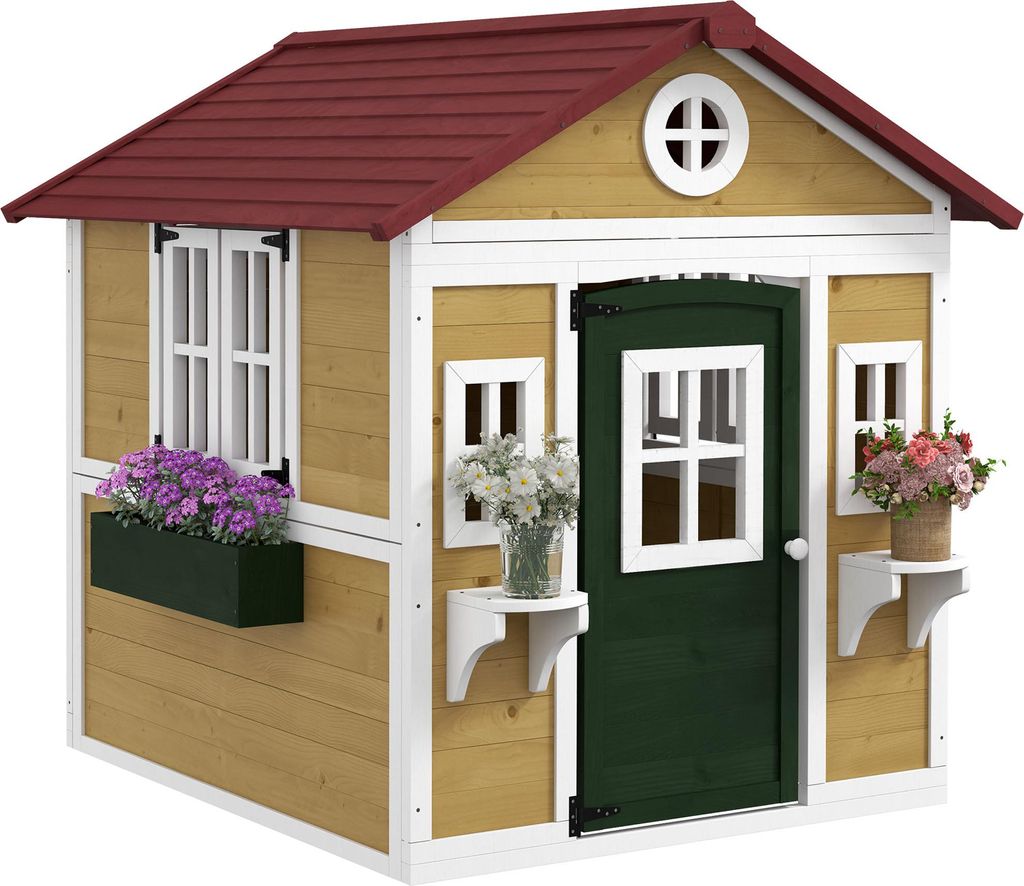 Outsunny Cabane enfant extérieur, maison enfant extérieure, Image du produit 