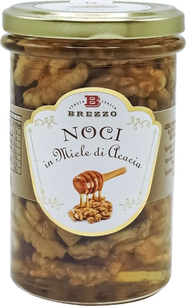 Walnüsse in Akazienhonig 350 gr Apicoltura Brezzo