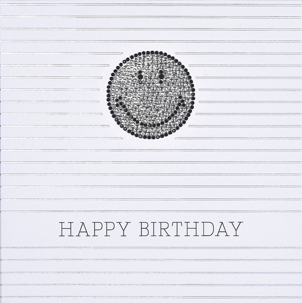 GEBURTSTAG Happy Birthday Serie Diamond Glückwunschkarte im Format