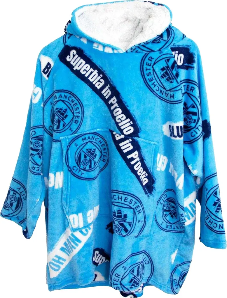 Plaid à manches Manchester City enfant pour hiver en polaire TC303 (M)
