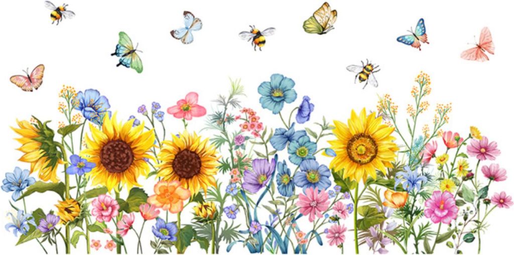 1 Stück Fensteraufkleber Blumen, Fenstersticker Sonnenblume Produktbild 