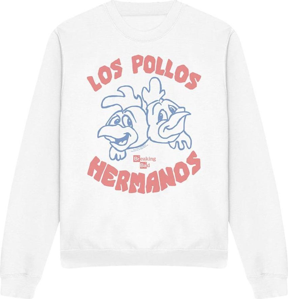 Breaking Bad - "The Los Pollos" Sweatshirt für Herren/Damen Uni TV21344 (L) (Weiß)