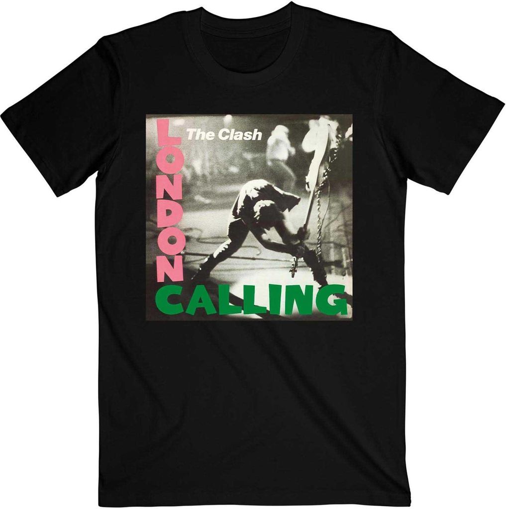 The Clash - "London Calling" T-Shirt für Herren/Damen Uni RO326 (M) (Schwarz)