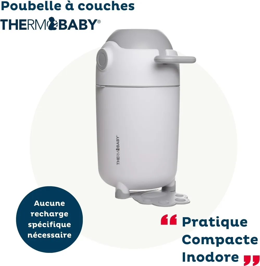 Contenitore Pannolini Thermobaby Design Inodore Senza Ricariche - 2